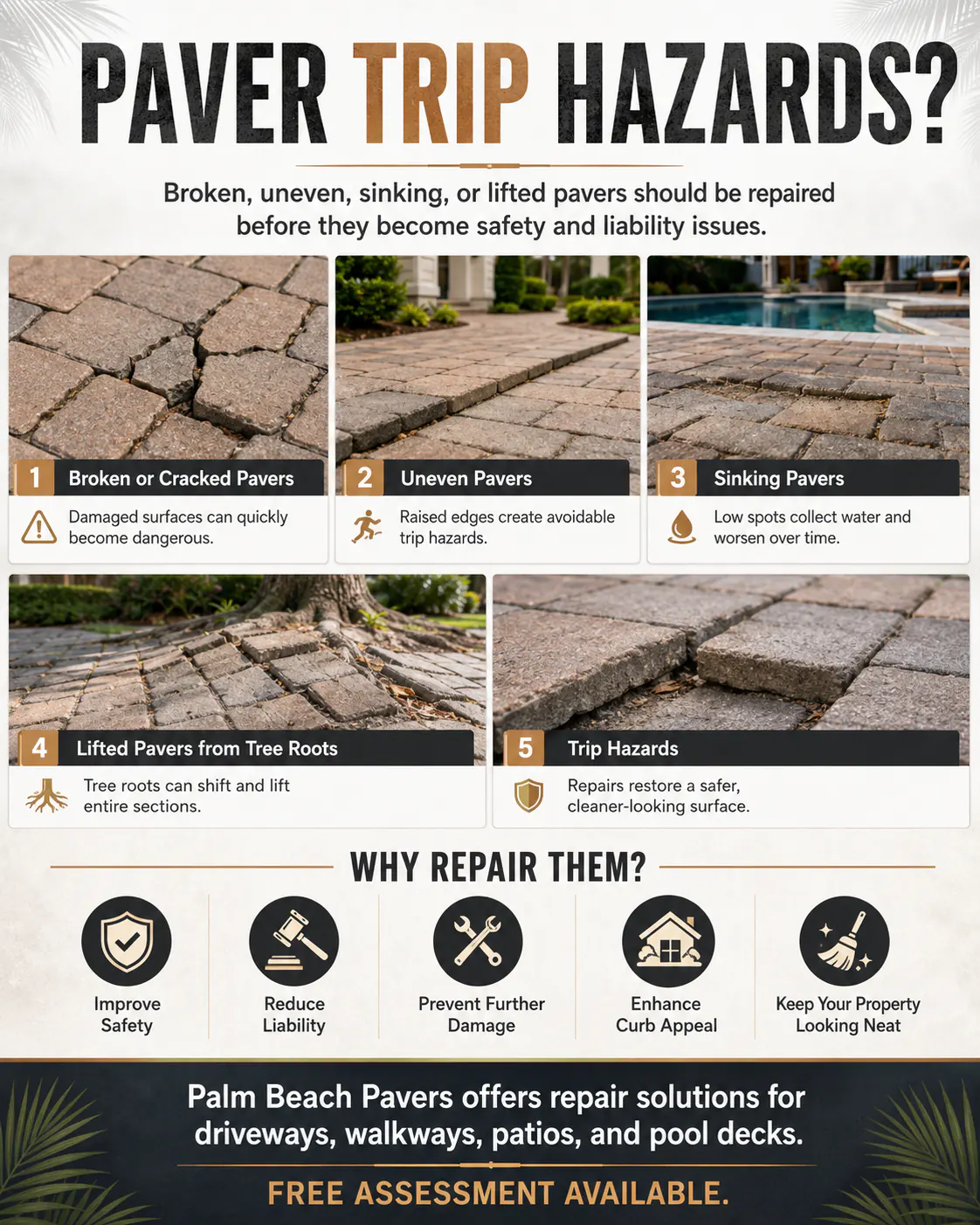 Visual guide to common paver safety repairs