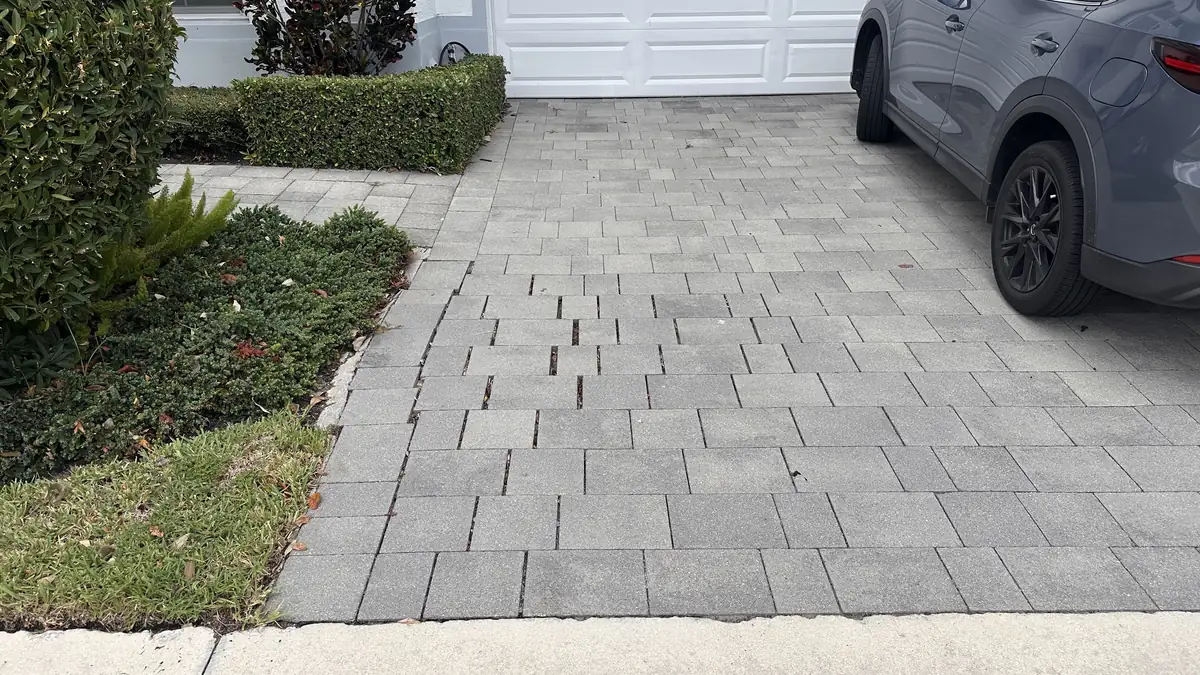 Sinking Driveway Paver Repair work by Palm Beach Pavers